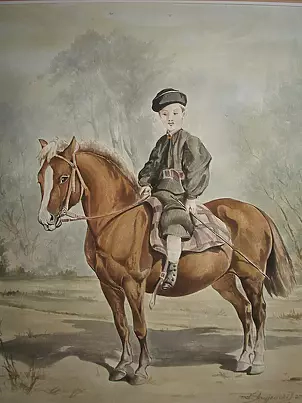 Jacek Stryjewski - Junge auf Pony 1866