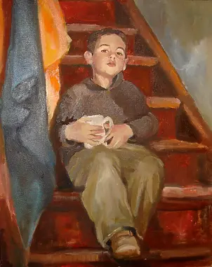 Anna Wojciechowska - The boy on the stairs