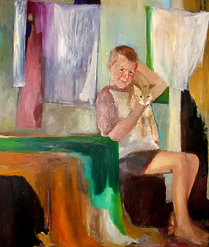 Anna Wojciechowska - Chłopiec z kotem