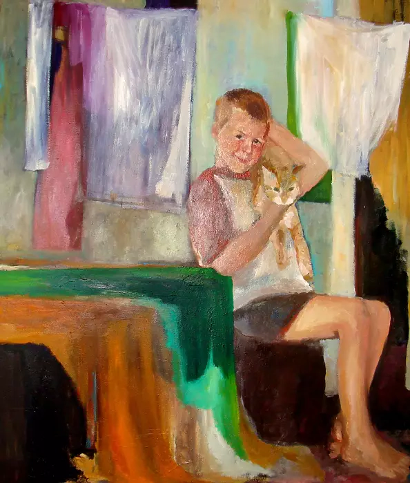 Anna Wojciechowska - Chłopiec z kotem