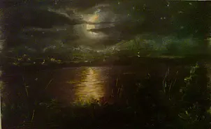   - Gloomily and lunar