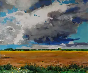 Robert Berlin - Clouds above the field 2016.07