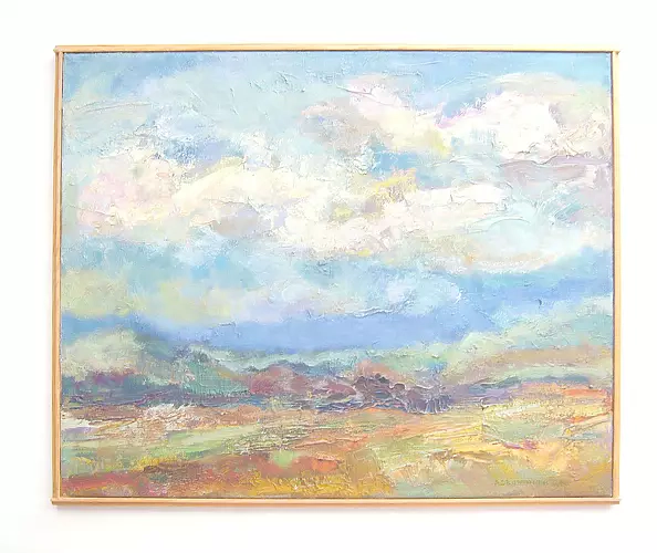 Anna Skowronek - Chmury obraz olejny na płótnie