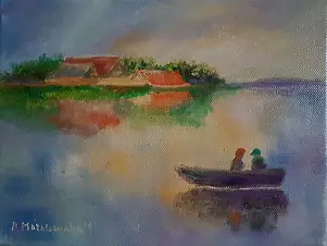 Bożena Mozolewska - Choszczno in the evening