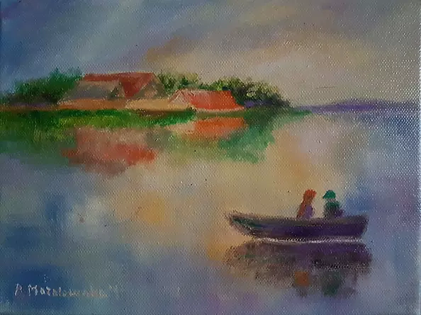 Bożena Mozolewska - Choszczno in the evening