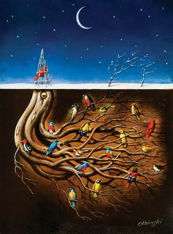 Rafał Olbiński - Christmas carol