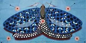 federico cortese - Chromatic butterfly - blue