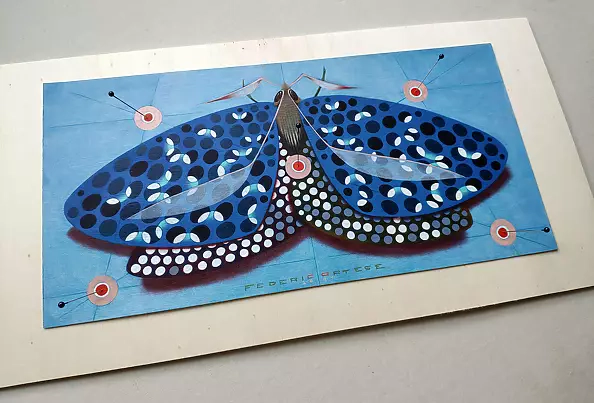 federico cortese - Papillon chromatique - bleu