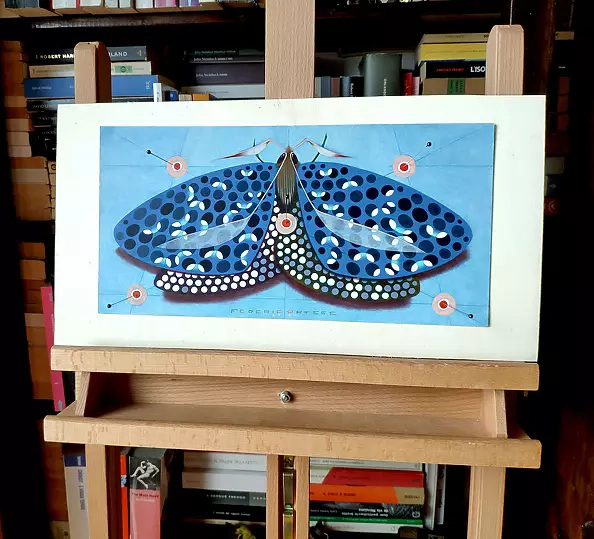 federico cortese - Papillon chromatique - bleu