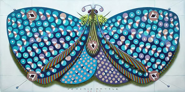 federico cortese - Chromatic butterfly - light blue
