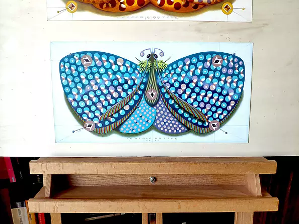 federico cortese - Chromatic butterfly - light blue