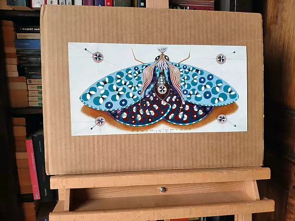 federico cortese - Chromatic butterfly - light blue