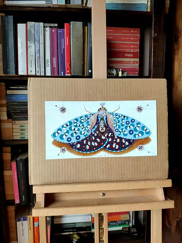 federico cortese - Chromatic butterfly - light blue