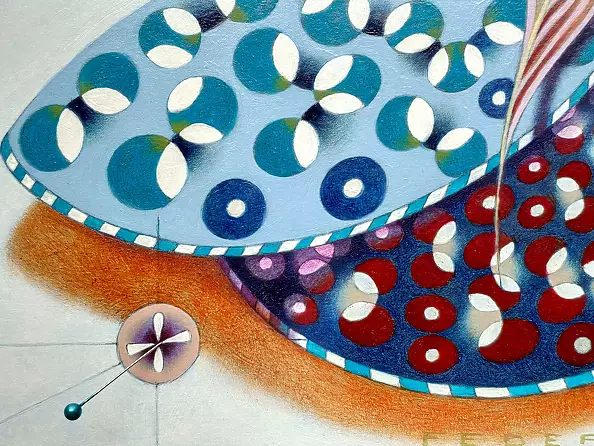 federico cortese - Chromatic butterfly - light blue