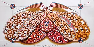 federico cortese - Chromatic butterfly - pink