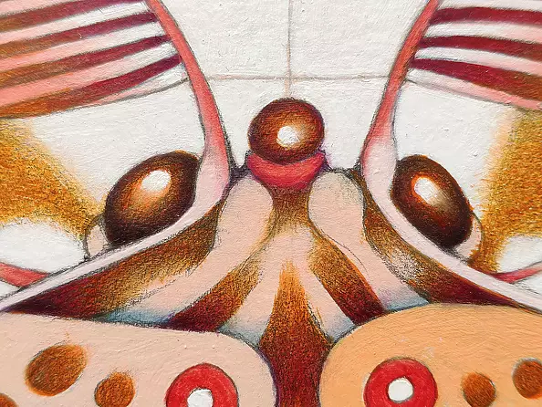 federico cortese - Chromatic butterfly - pink
