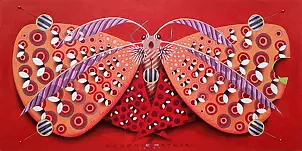 federico cortese - Papillon chromatique rouge