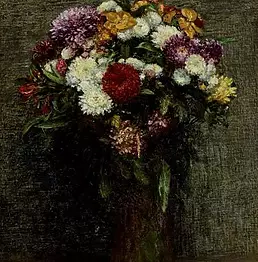 Fantin Latour - Chrysanthemes et giroflées