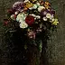 Fantin Latour - Chrysanthèmes et giroflées