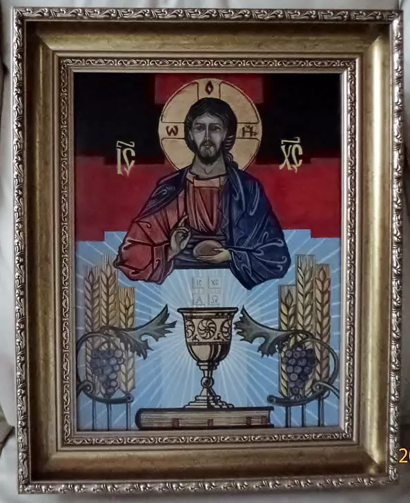 Ryszard Kostempski - Christ blessing the bread