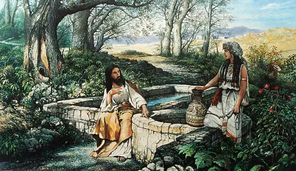 Mirosław Kowzanowicz - Chrystus i samarytanka - według H.Siemiradzkiego .