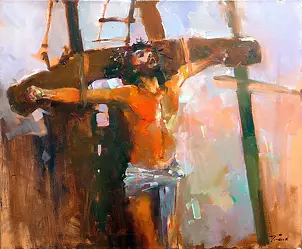 Krzysztof Tracz - Christus am Kreuz