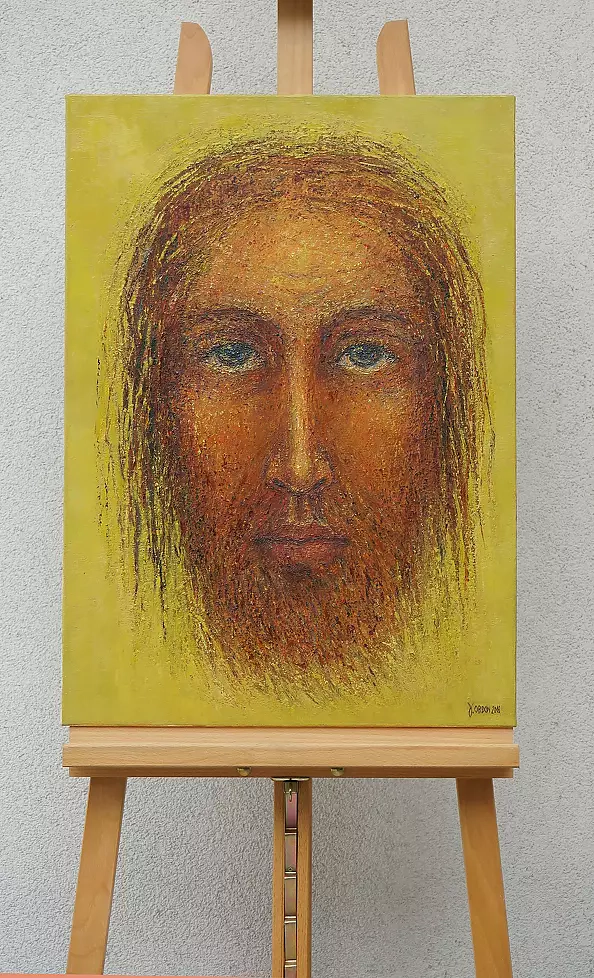 Joanna Ordon - "Christ on a golden background"