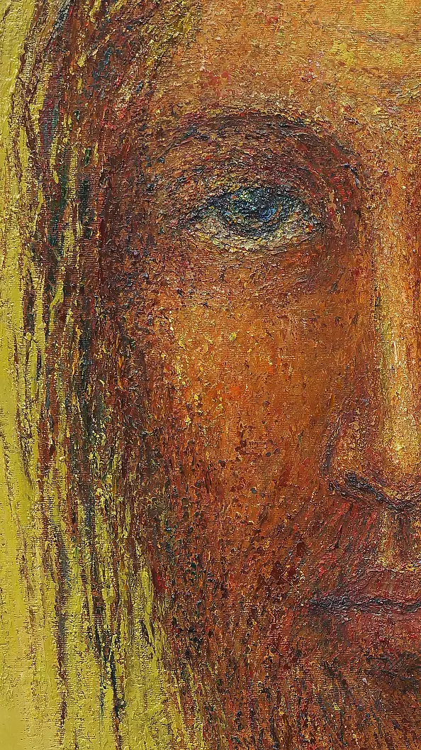 Joanna Ordon - "Christ on a golden background"