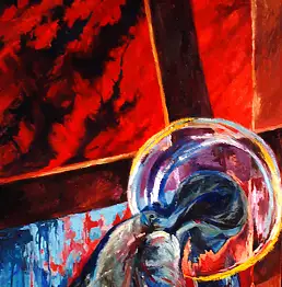 Hanka Drewniak - Chrystus upada pod krzyżem