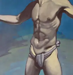 Jakub Godziszewski, крещение, Масляная картина - холст, 52 x 105