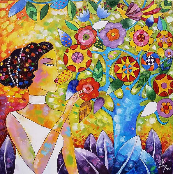 Anna Wach - A moment before the kidnapping of Persephone