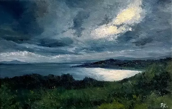 Paweł Kosior - Dark clouds over the river Tay