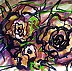 Marzena Salwowska, Dornige Rosen/Gras und Blume, Weitere, Tinte - Papier, 42 x 30