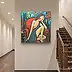 katarzyna nachajska, The burden of silence, Acrylic painting - canvas, 100 x 100
