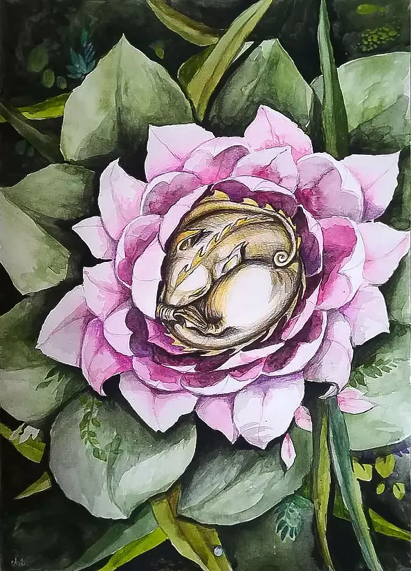 Adriana Laube - Shhh ... the Dragon's child is asleep