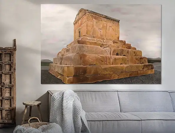 Maryam Gomizi, The Silence of Pasargadae – Mary G, Oil painting - canvas, 70 x 50