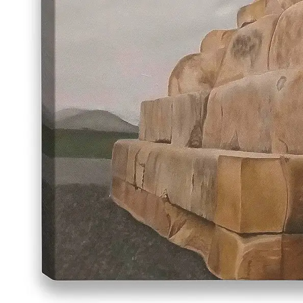 Maryam Gomizi, The Silence of Pasargadae – Mary G, Oil painting - canvas, 70 x 50