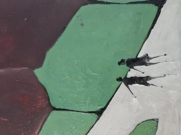 Mariusz Makuła, Cisza drzew, Obraz olejny - płótno, 30 x 30