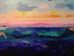 Grażyna Pindelska-Jarosz, Silenzio, Quadro a olio - tela, 50 x 40