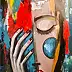 katarzyna nachajska, Silence under the eyelid, Acrylic painting - canvas, 100 x 150