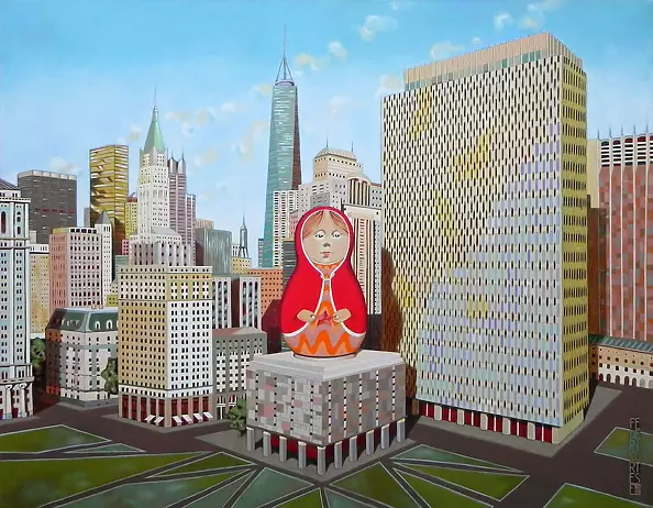 federico cortese - Civic Center in New York with Matrioska