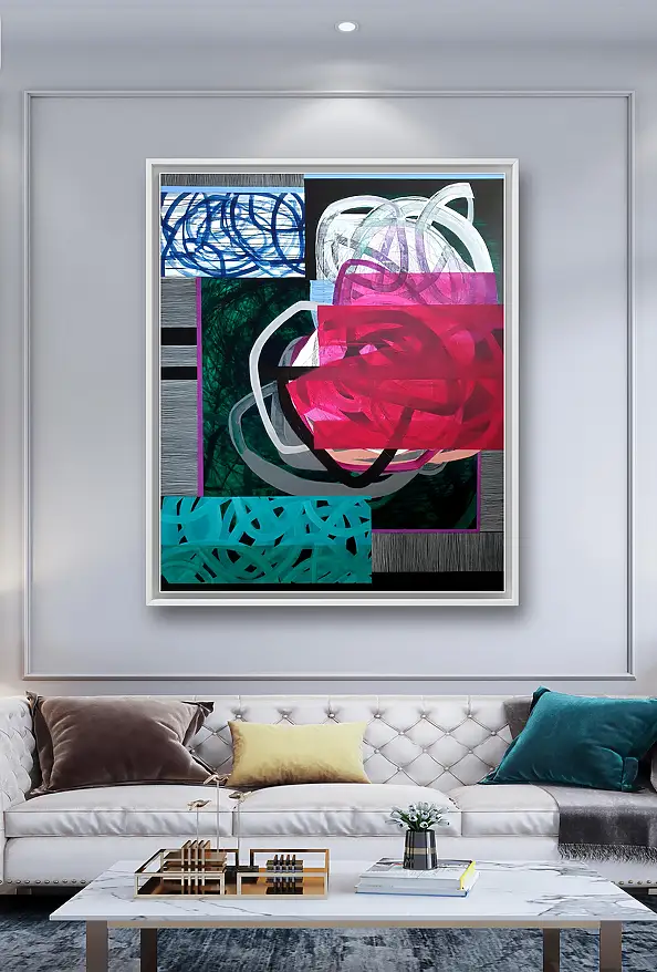 Iwona Lenik, Clouds above us, Obraz akrylowy - płótno, 0 x 0