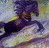 Marzena Salwowska, Прыжок на лошадь, Акварелі, Туш - папір, 25 x 18
