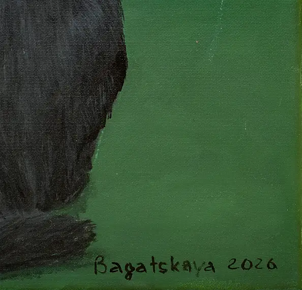 Nataliya Bagatskaya, Co się dzieje?, Obraz akrylowy - płótno, 70 x 95