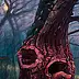 Wojciech Pater, Cold Moon Terror, Obraz olejny - płyta, 40 x 60