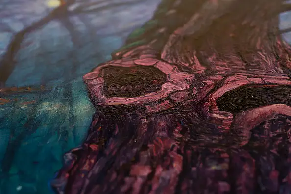 Wojciech Pater, Cold Moon Terror, Obraz olejny - płyta, 40 x 60