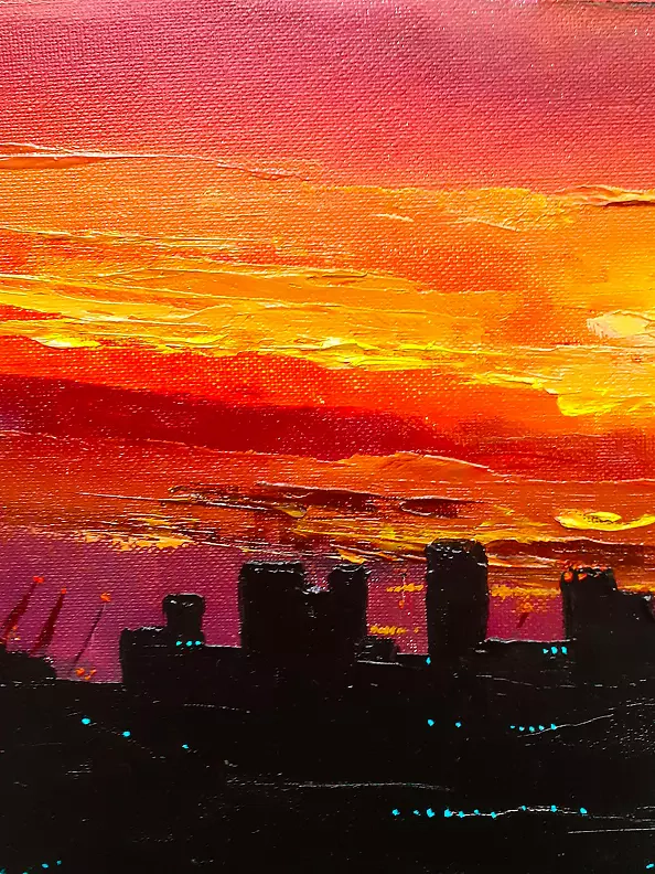 Tatiana Mienkina - Colorful City Sunset