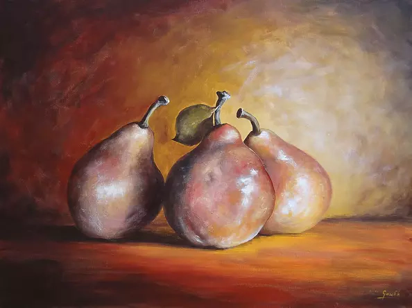 Ewa Gawlik - Martwa natura-gruszki