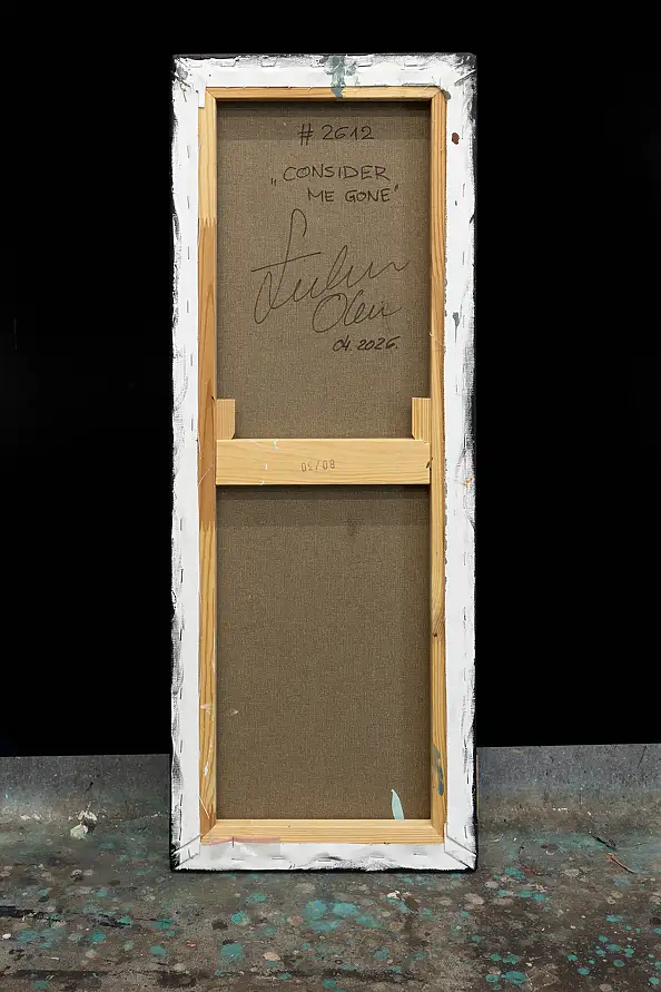 Łukasz Olek, Consider Me Gone, Acrylic painting - canvas, 30 x 80