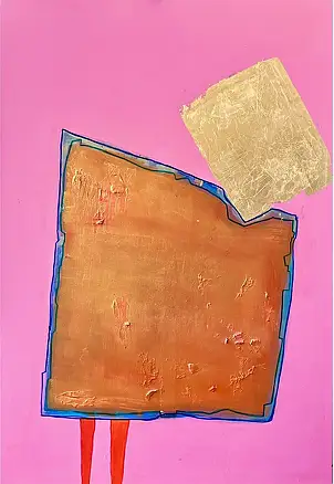 eL Moccko,  Contornos , Gwasz , Obraz akrylowy - płótno, 90 x 130